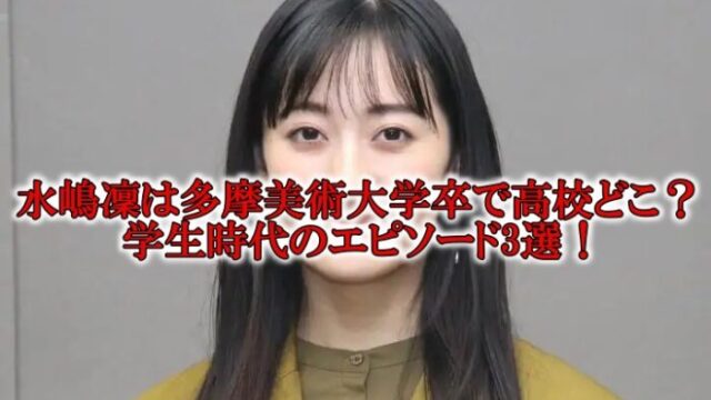 水嶋凜の学歴と高校大学